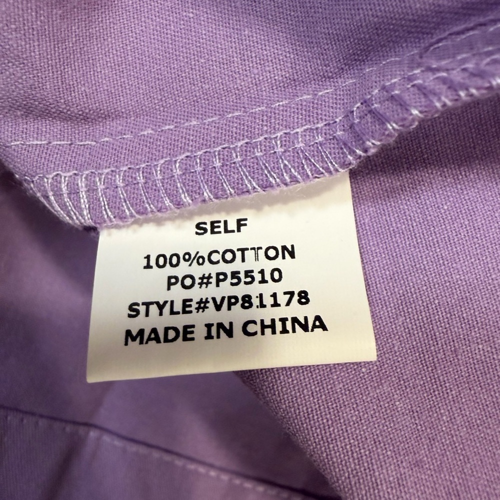 Vine & Love Tie Waist Shorts Size Large Lavender Side Pockets High Waist NEW - Picture 7 of 7